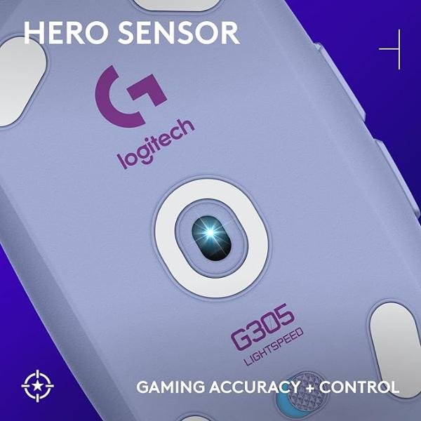 MOUSE LOGITECH G305 INALÁMBRICO LILA - Imagen 2