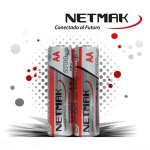 PILA RECARGABLE NETMAK AA 2900 mA/H  (x 2  UNIDADES)