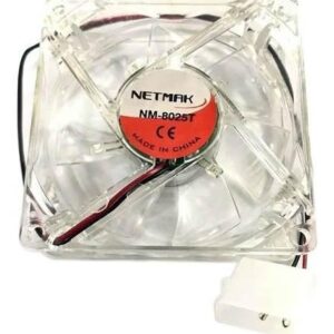 FAN COOLER 8CM CON LUZ 4 PINES