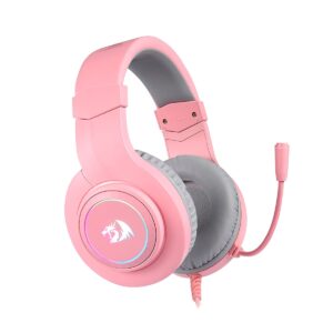 AURI REDRAGON HYLAS C/mic 3.5mm USB ROSA RGB - H260P-RGB
