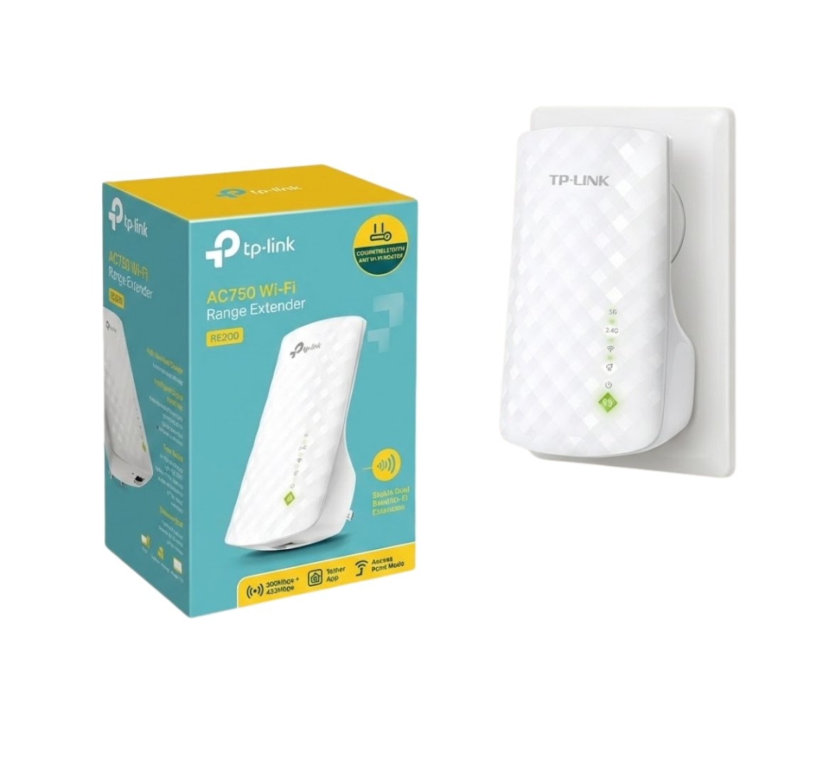EXTENSOR DE RANGO TP-LINK RE200 AC750 DUAL BAND