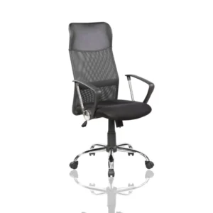 SILLA DE OFICINA IN8074 RETEC  RESPALDO ALTO CABEZAL DE CUERO