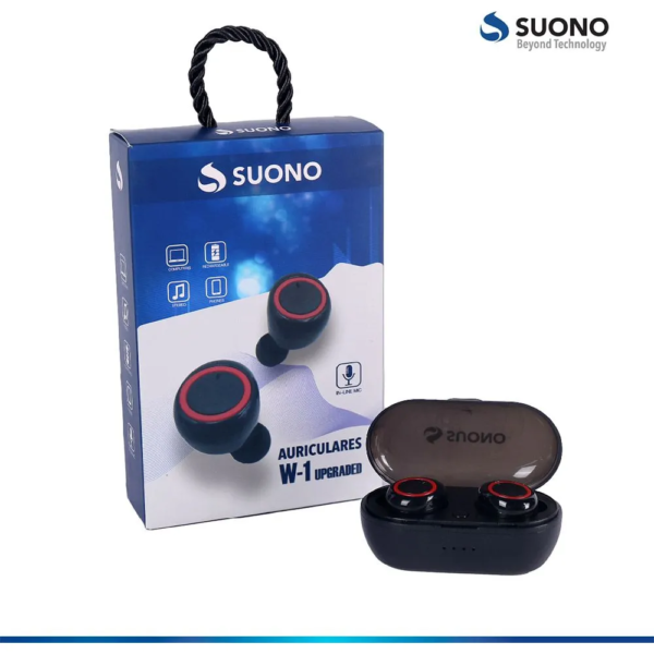 Auricular Bluetooth in ear Suono W-1 NEGRO