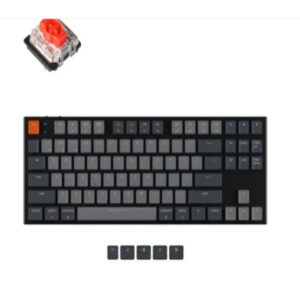 Teclado Keychron K3 Max 75 Low Profile Mecánico Inalámbrico Bluetooth Grey Switch Red